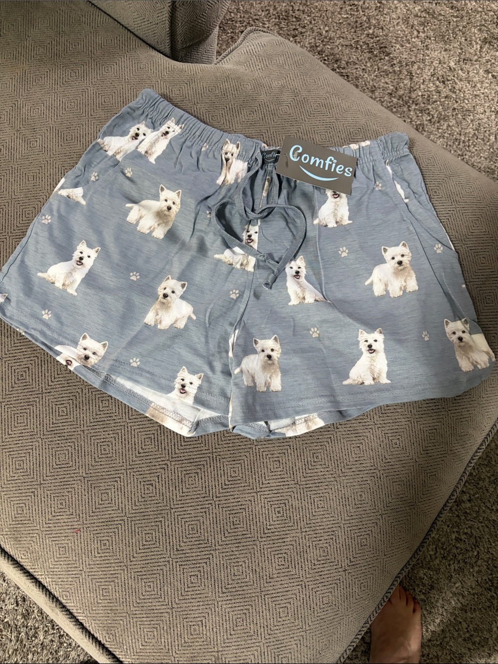 Lounge Shorts medium Westie pattern. NWT